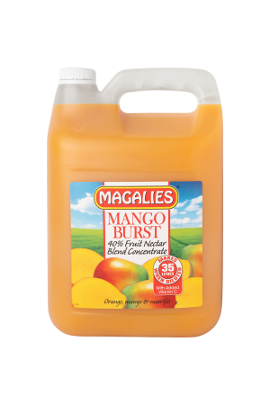 5L MANGO BURST CONCENTRATE- MAKES 35L