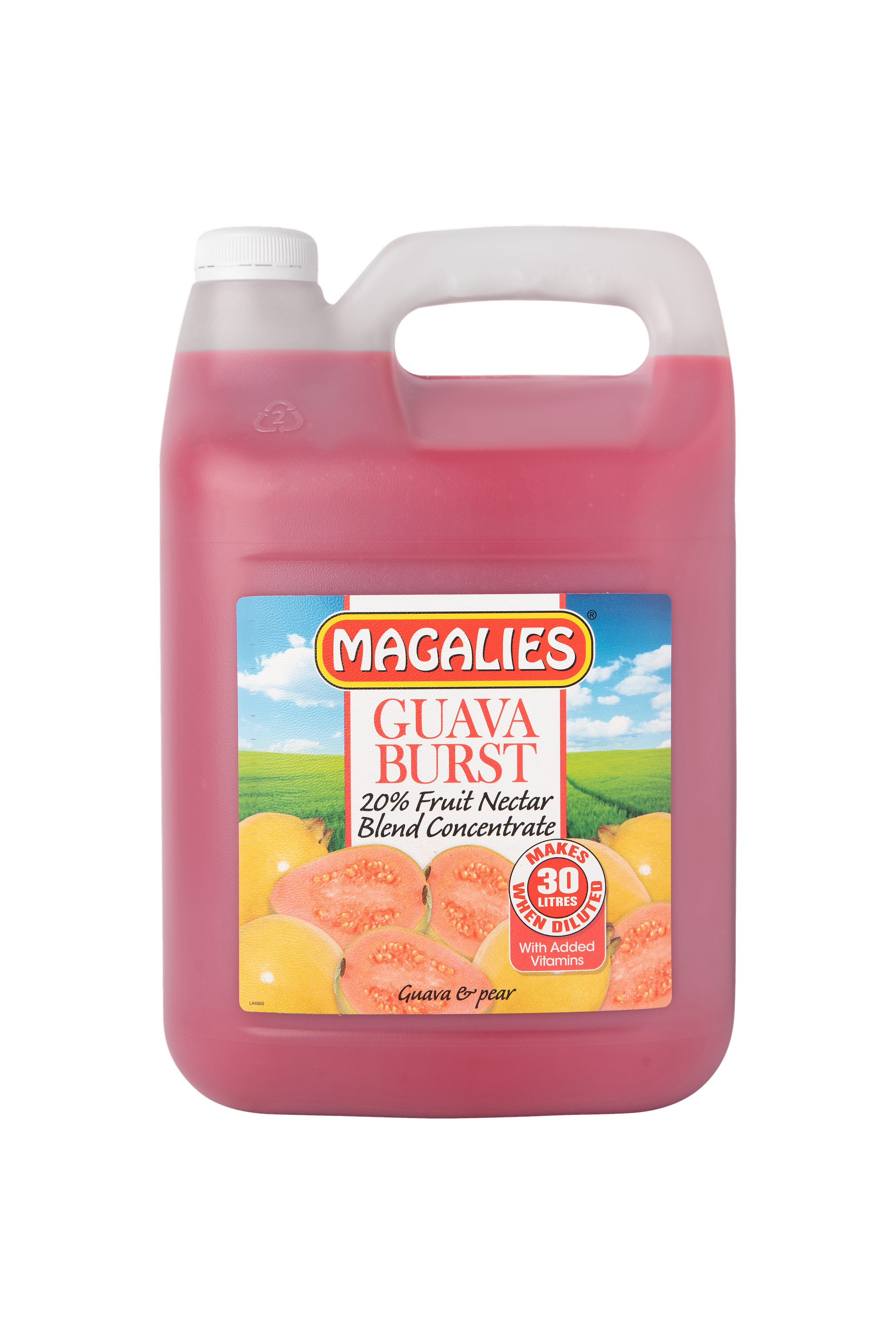 5L GUAVA BURST CONCENTRATE- MAKES 35L