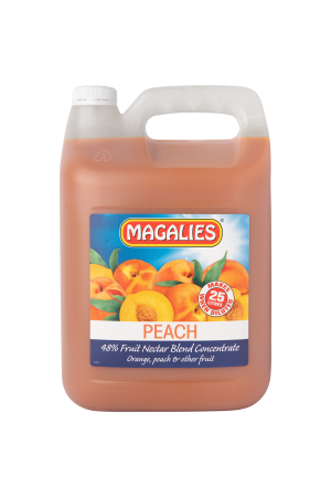 5L PEACH NECTAR CONCENTRATE- MAKES 25L