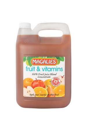 5L FRUIT & VITAMINS 100% CONCENTRATE- MAKES 40L