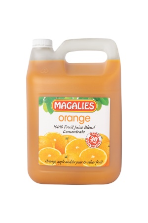 5L ORANGE 100% CONCENTRATE- MAKES 40L